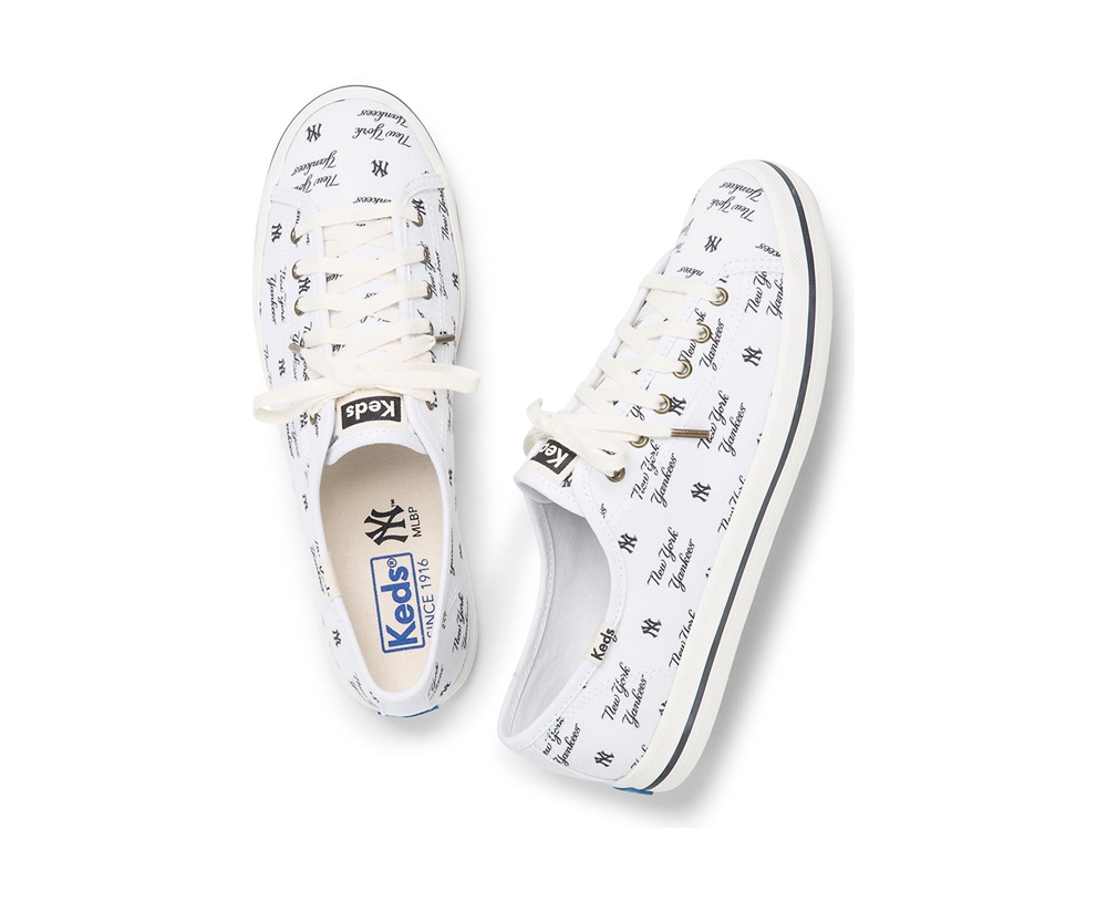 Zapatillas Keds Mujer Blancas - Kickstart Mlb® - 380-IUAPML